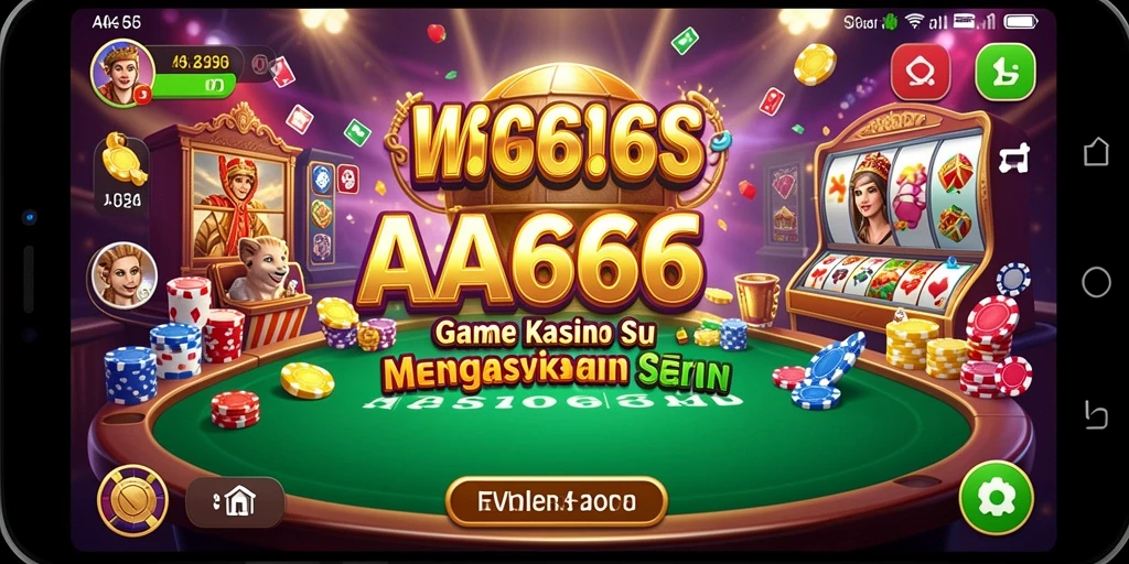 Tampilan menakjubkan gameplay Kasino AA666 yang seru.