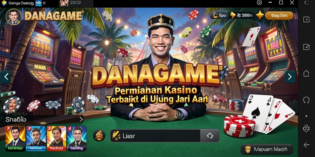 Tampilan seru gameplay Kasino di DANAGAME yang menarik perhatian.