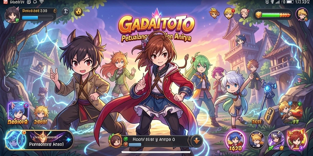 Tampilan visual gameplay yang menakjubkan dari GADAITOTO.