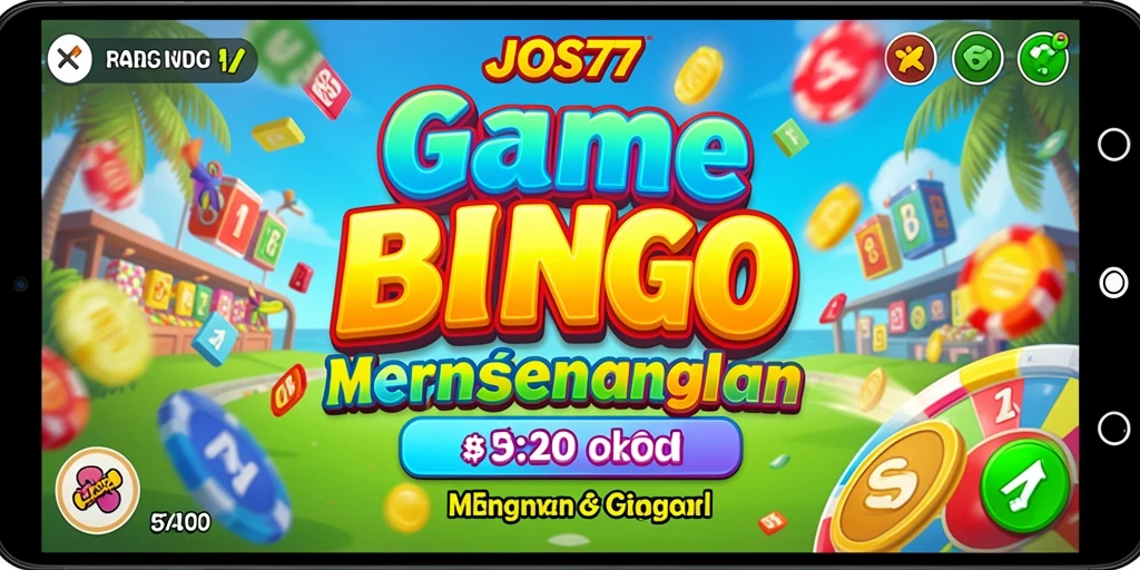 Tampilan permainan Bingo JOS77 yang menarik dan interaktif.