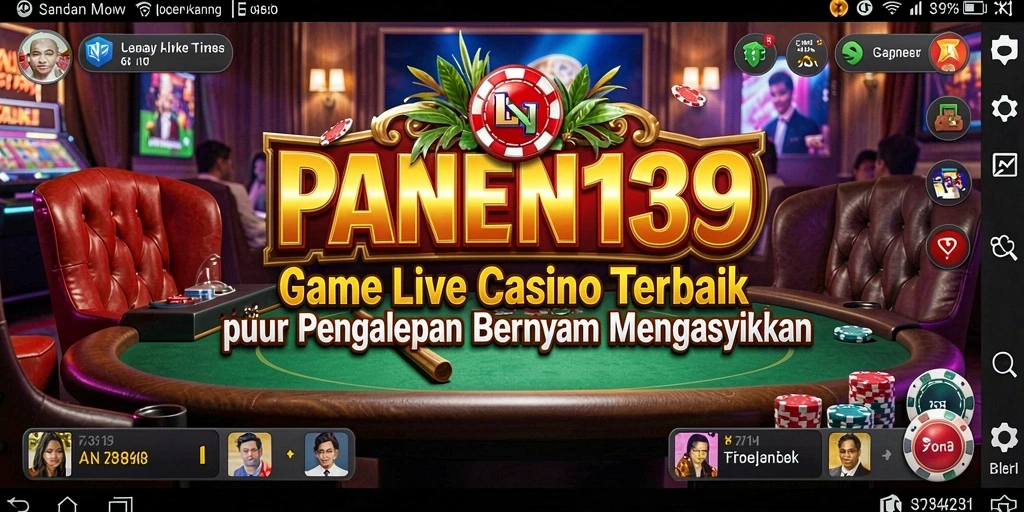 Tampilan gameplay PANEN138 yang mendebarkan di kasino langsung.