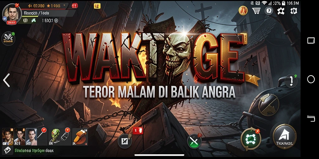 Tangkapan layar WAKTOGEL menampilkan suasana gameplay Horror yang mencekam.